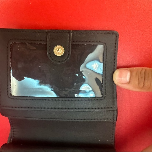 Coach Pebble Leather Snap Wallet (Black) - Picture 7 of 10